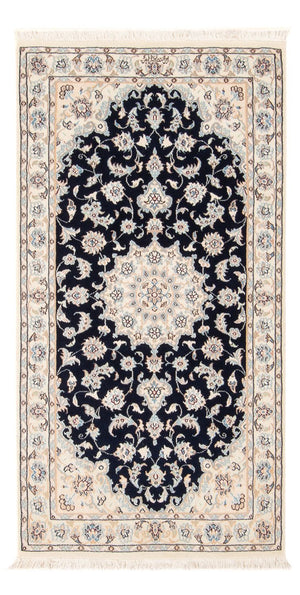 Perzisch tapijt - Nain - Premium - 137 x 73 cm - donkerblauw