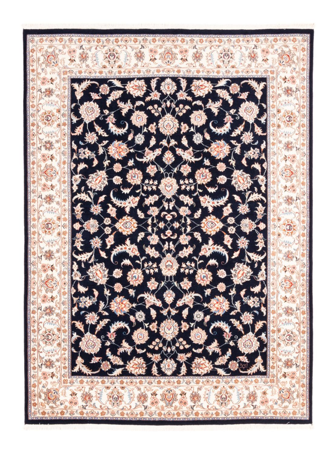 Perzisch tapijt - Tabriz - 200 x 150 cm - donkerblauw