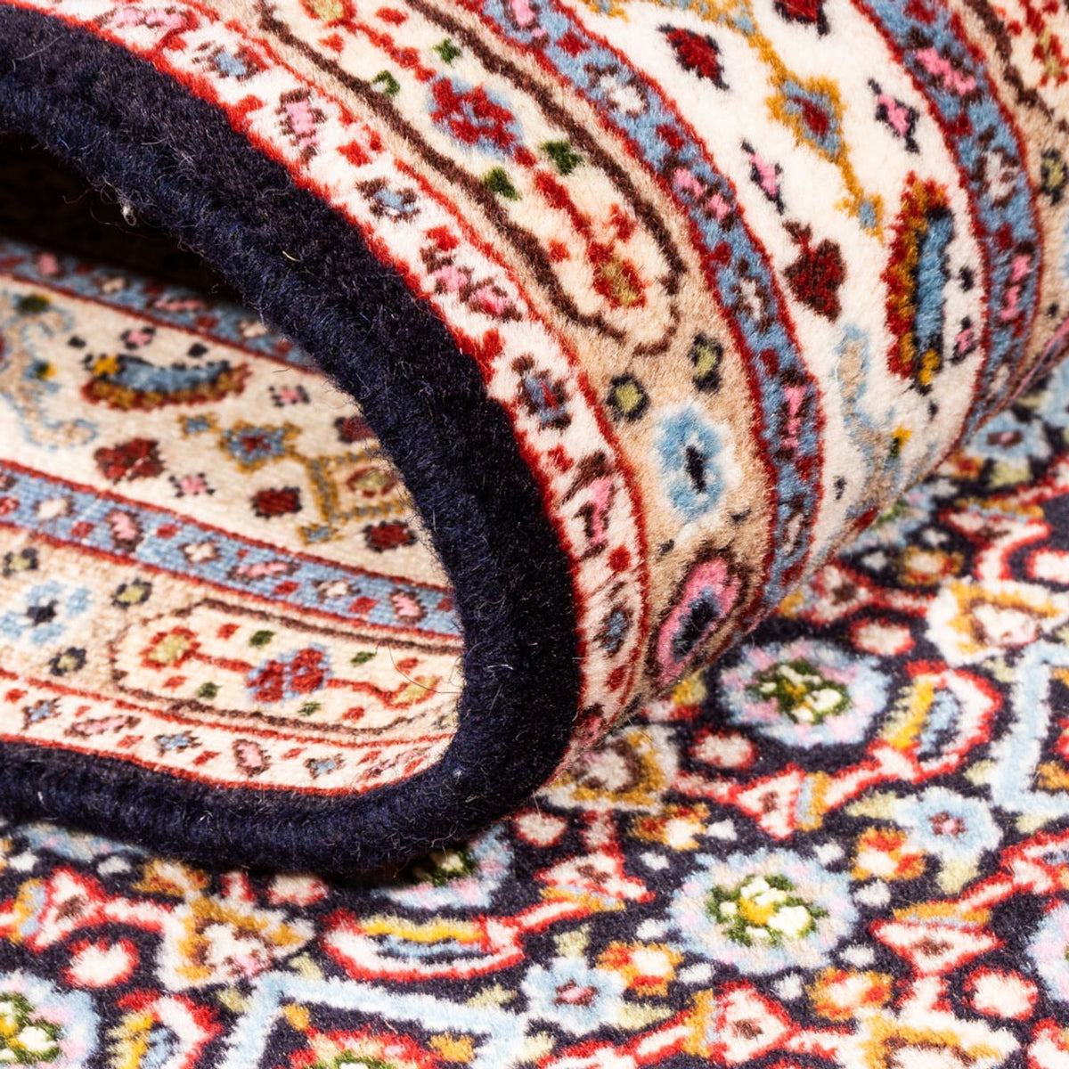 Loper Perzisch tapijt - Klassiek - 243 x 76 cm - donkerblauw