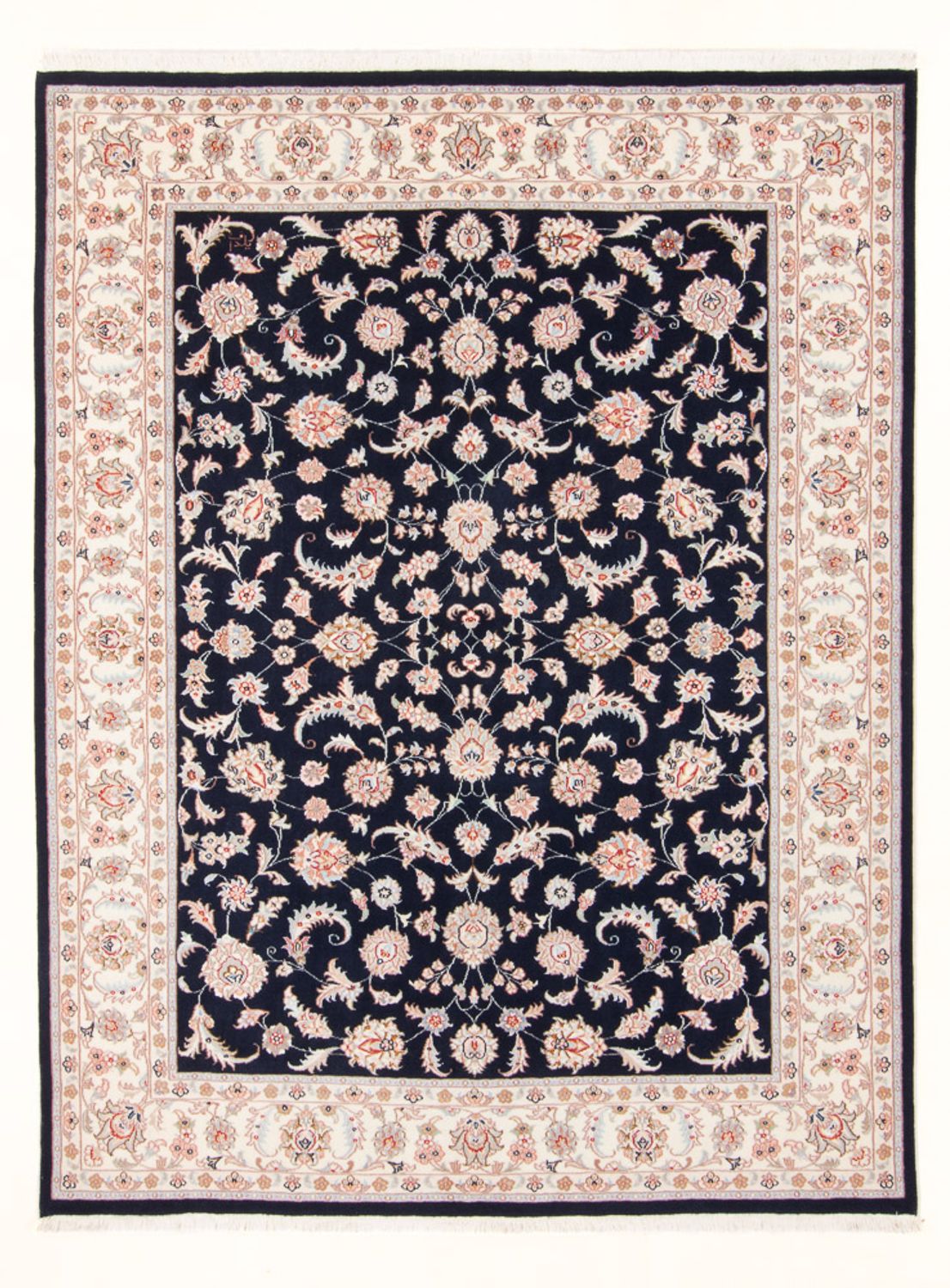 Perzisch tapijt - Tabriz - Royal - 201 x 149 cm - donkerblauw