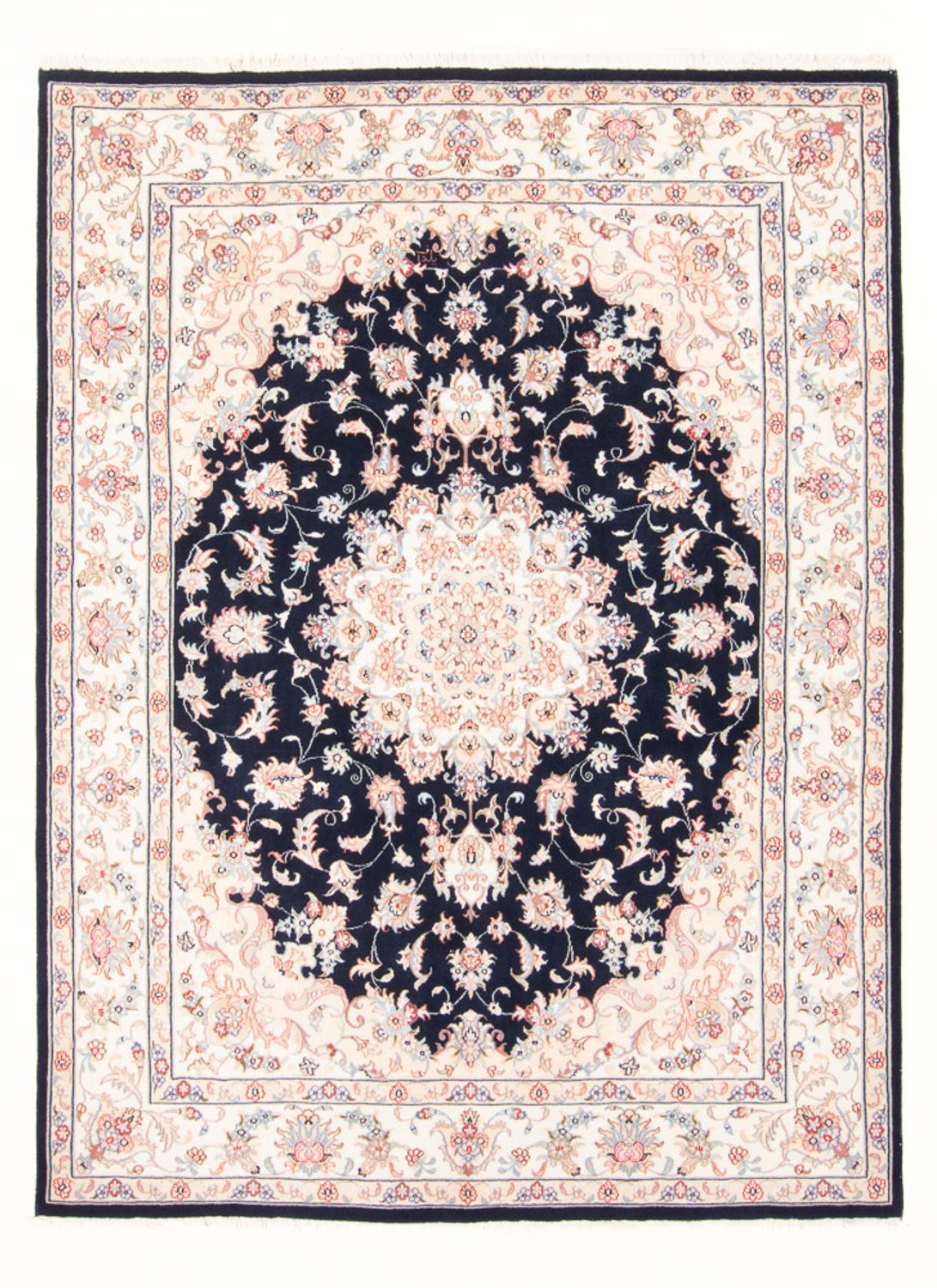 Perzisch tapijt - Tabriz - Royal - 203 x 150 cm - donkerblauw