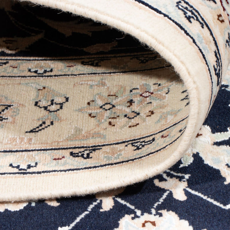 Perzisch tapijt - Nain - Koninklijk - 155 x 105 cm - donkerblauw