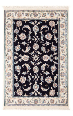 Perzisch tapijt - Nain - Premium - 125 x 80 cm - donkerblauw
