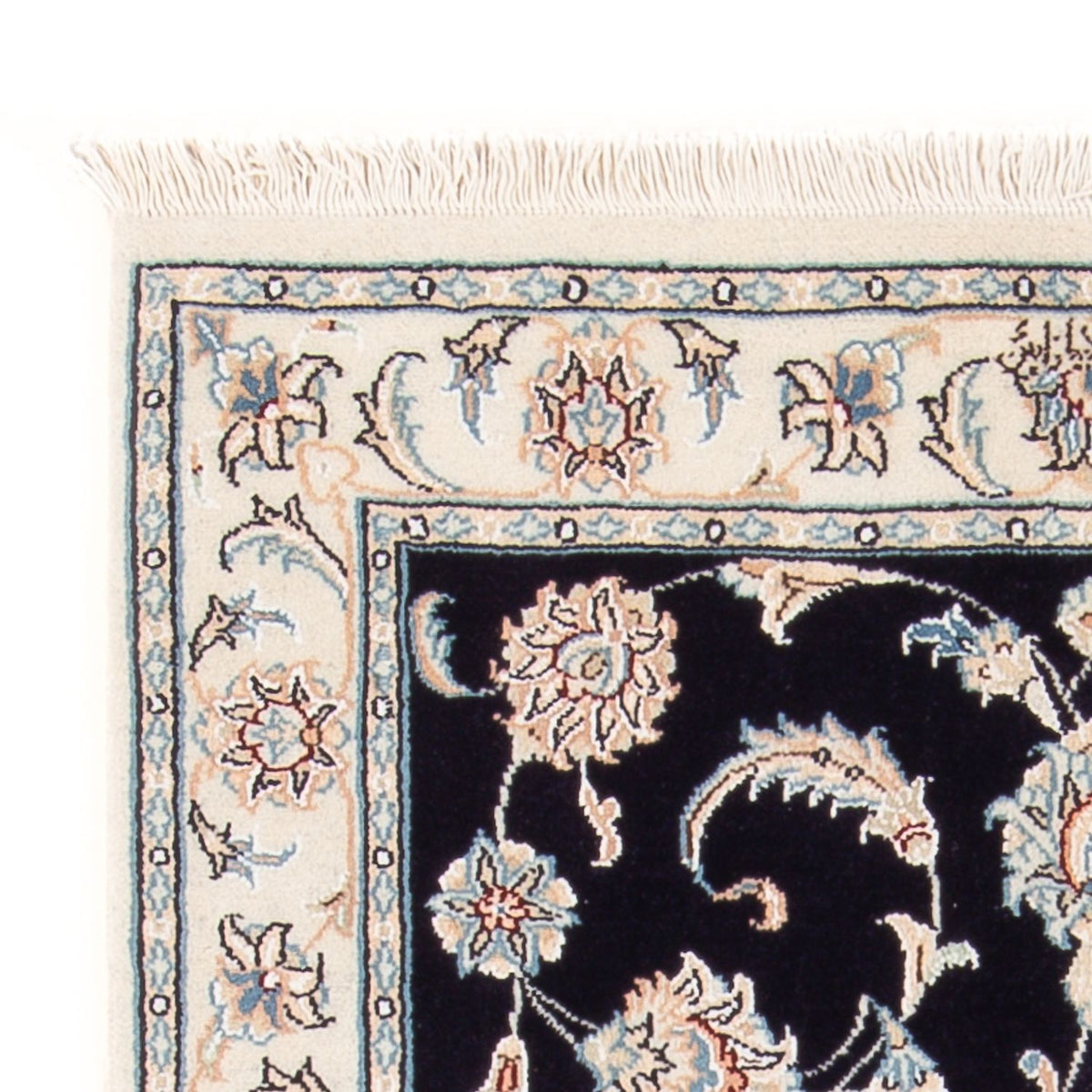 Perzisch tapijt - Nain - Premium - 125 x 80 cm - donkerblauw