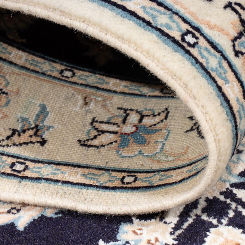 Perzisch tapijt - Nain - Premium - 125 x 80 cm - donkerblauw