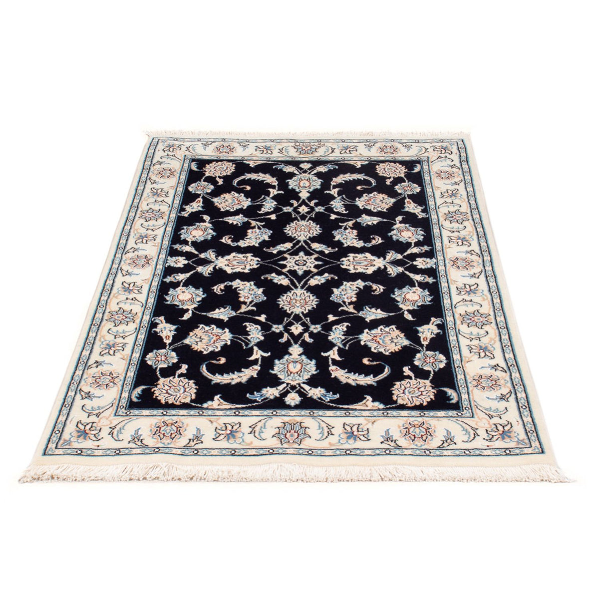 Perzisch tapijt - Nain - Premium - 125 x 80 cm - donkerblauw