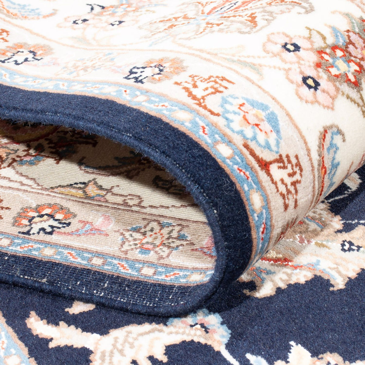 Perzisch tapijt - Tabriz - Royal - 245 x 170 cm - donkerblauw