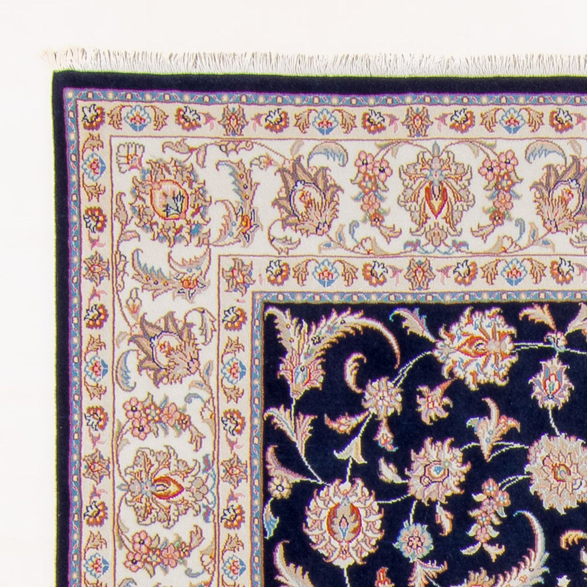 Perzisch tapijt - Tabriz - Royal - 241 x 168 cm - donkerblauw