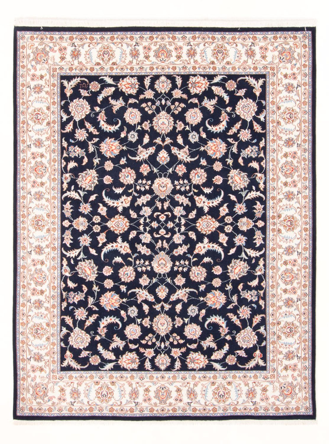 Perzisch tapijt - Tabriz - Royal - 196 x 150 cm - donkerblauw