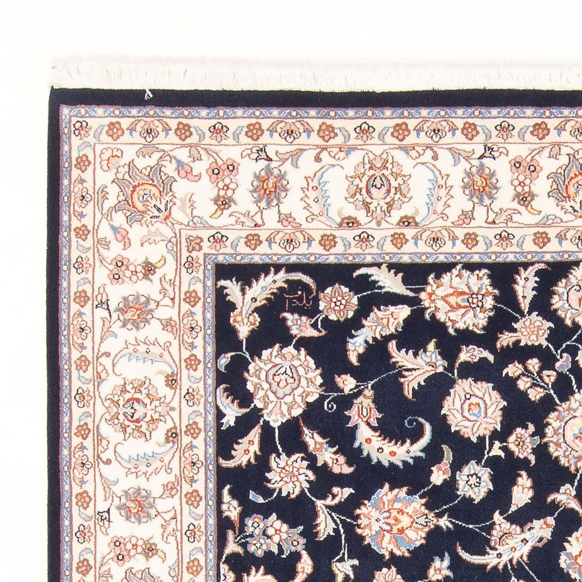Perzisch tapijt - Tabriz - Royal - 196 x 150 cm - donkerblauw
