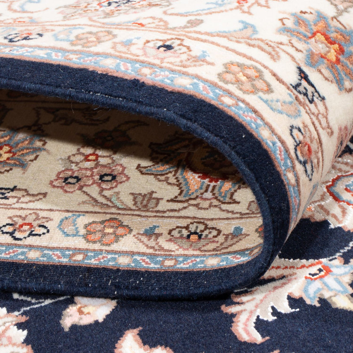 Perzisch tapijt - Tabriz - Royal - 196 x 150 cm - donkerblauw