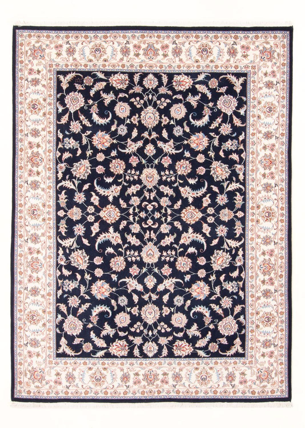 Perzisch tapijt - Tabriz - Royal - 201 x 150 cm - donkerblauw