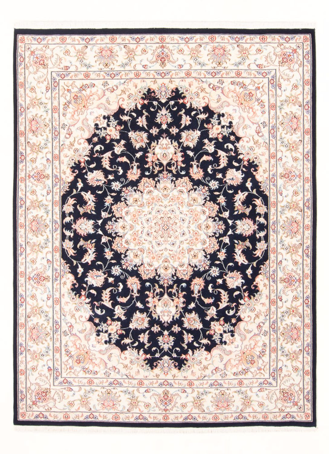 Perzisch tapijt - Tabriz - Royal - 199 x 147 cm - donkerblauw