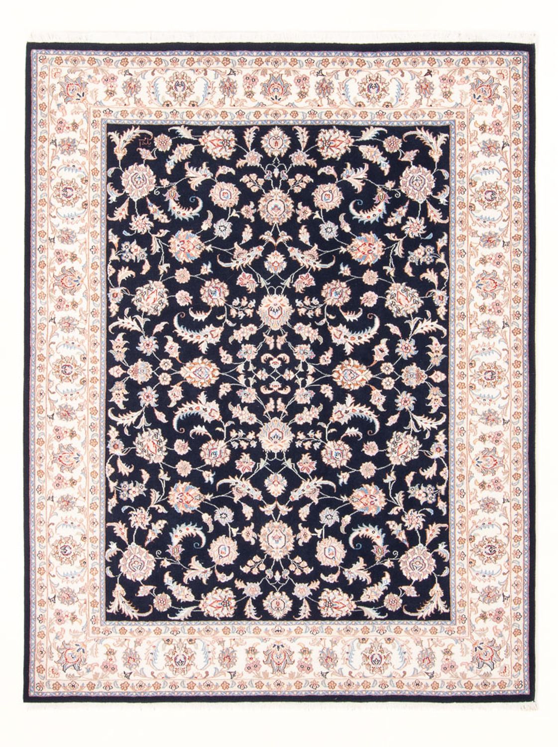Perzisch tapijt - Tabriz - Royal - 202 x 151 cm - donkerblauw