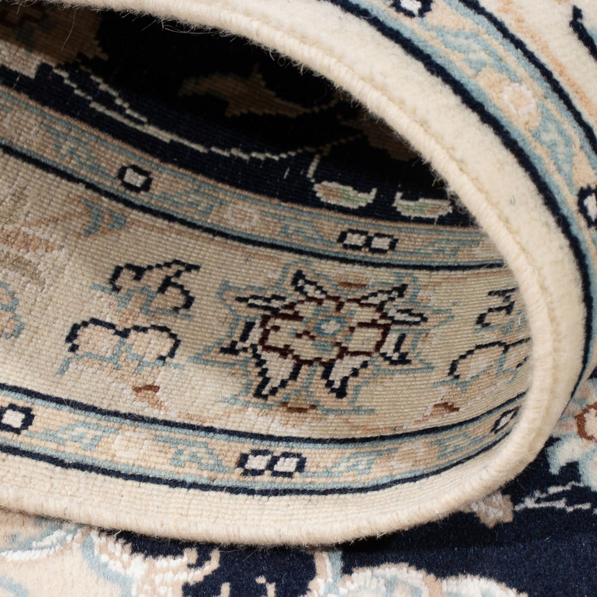 Perzisch tapijt - Nain - Premium - 120 x 81 cm - donkerblauw