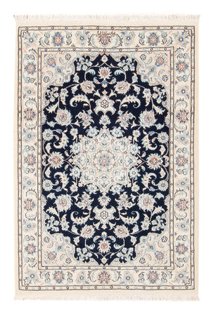 Perzisch tapijt - Nain - Premium - 117 x 80 cm - donkerblauw