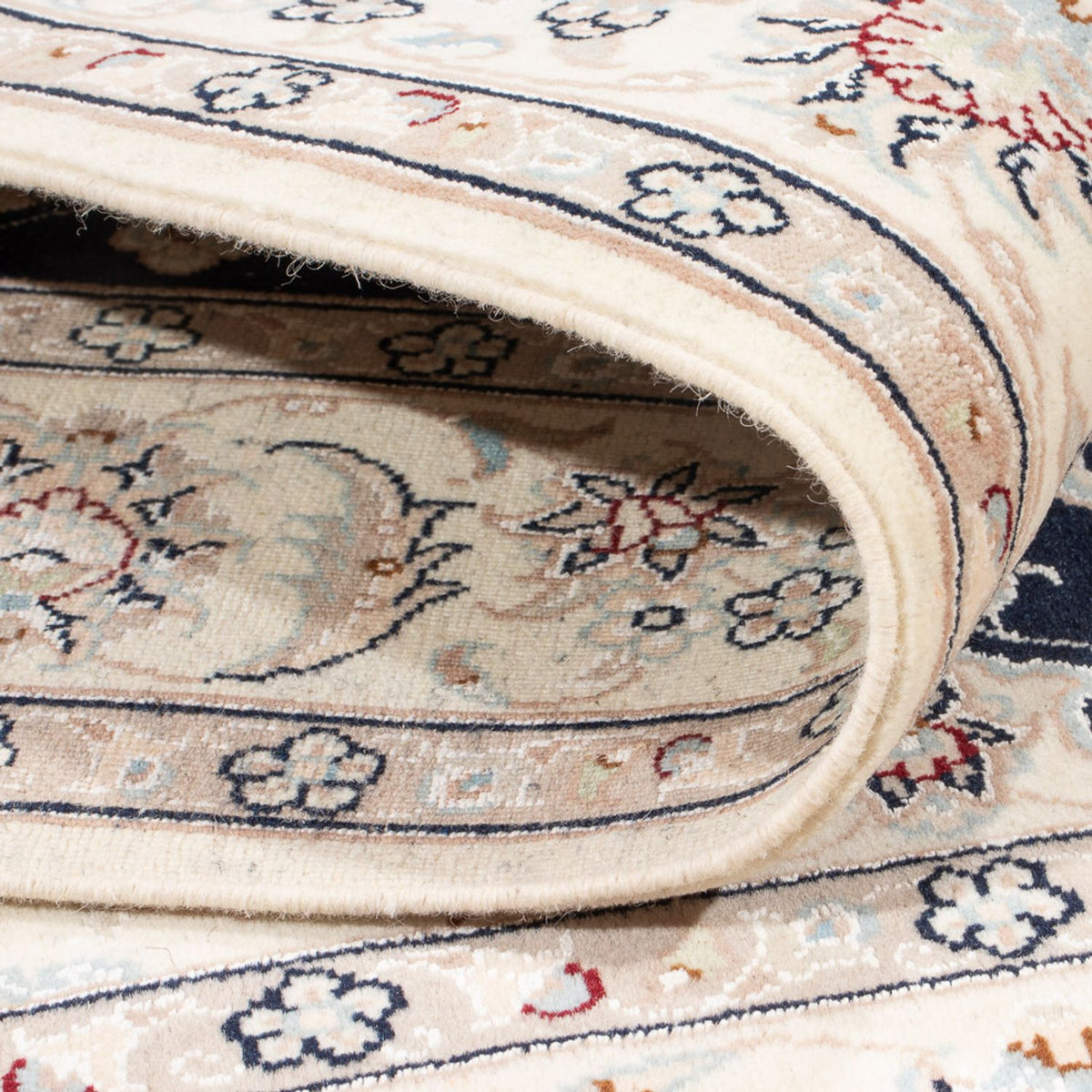 Perzisch tapijt - Nain - Koninklijk - 173 x 121 cm - donkerblauw