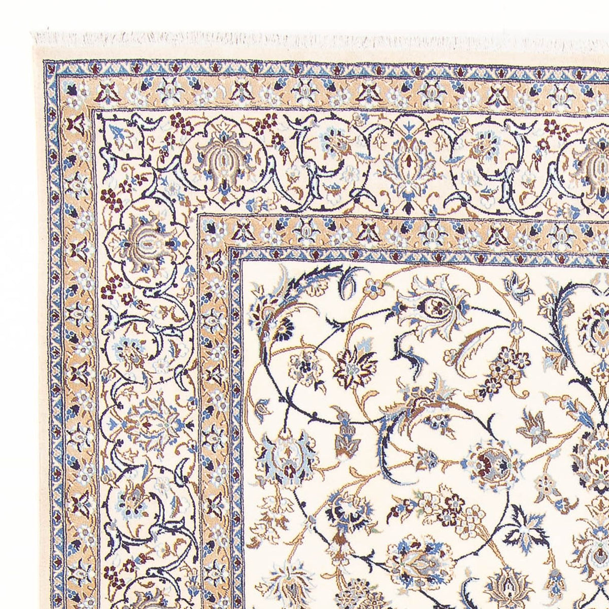 Perzisch tapijt - Nain - Koninklijk - 278 x 200 cm - crème