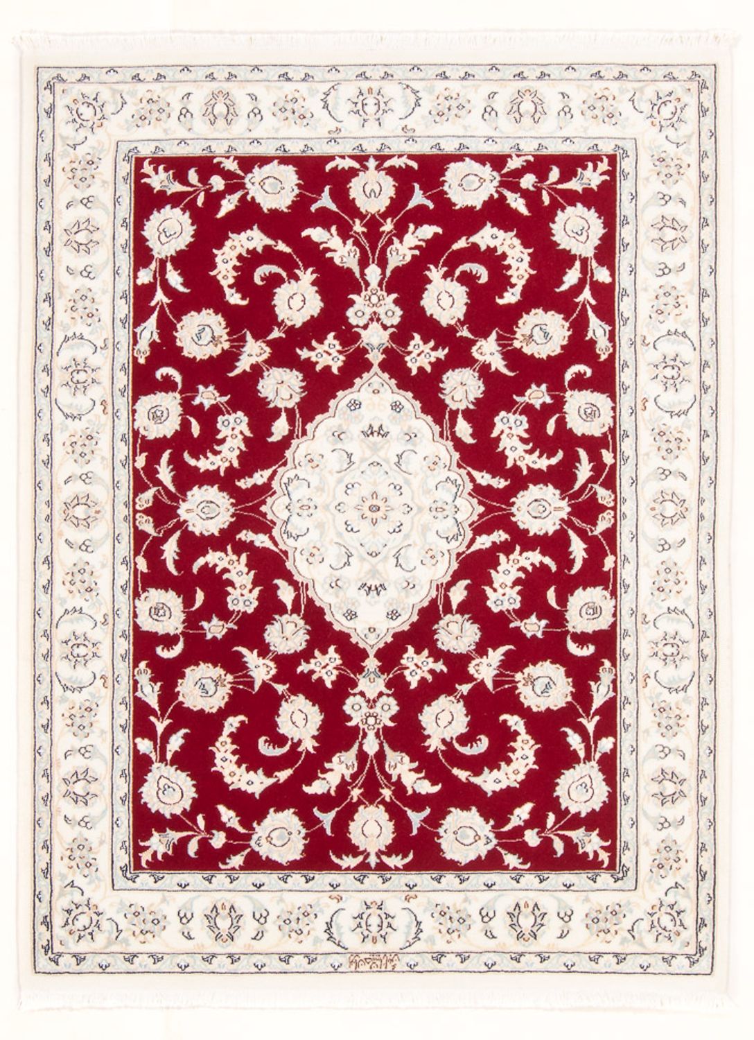 Perzisch tapijt - Nain - Koninklijk - 152 x 107 cm - rood