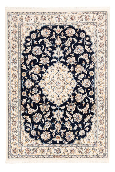 Nain - 6La Tapijt 108x151cm - Perzisch tapijt - blauw