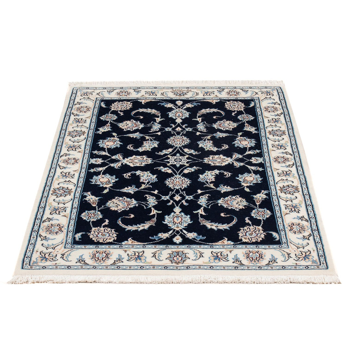 Perzisch tapijt - Nain - Premium - 121 x 78 cm - donkerblauw