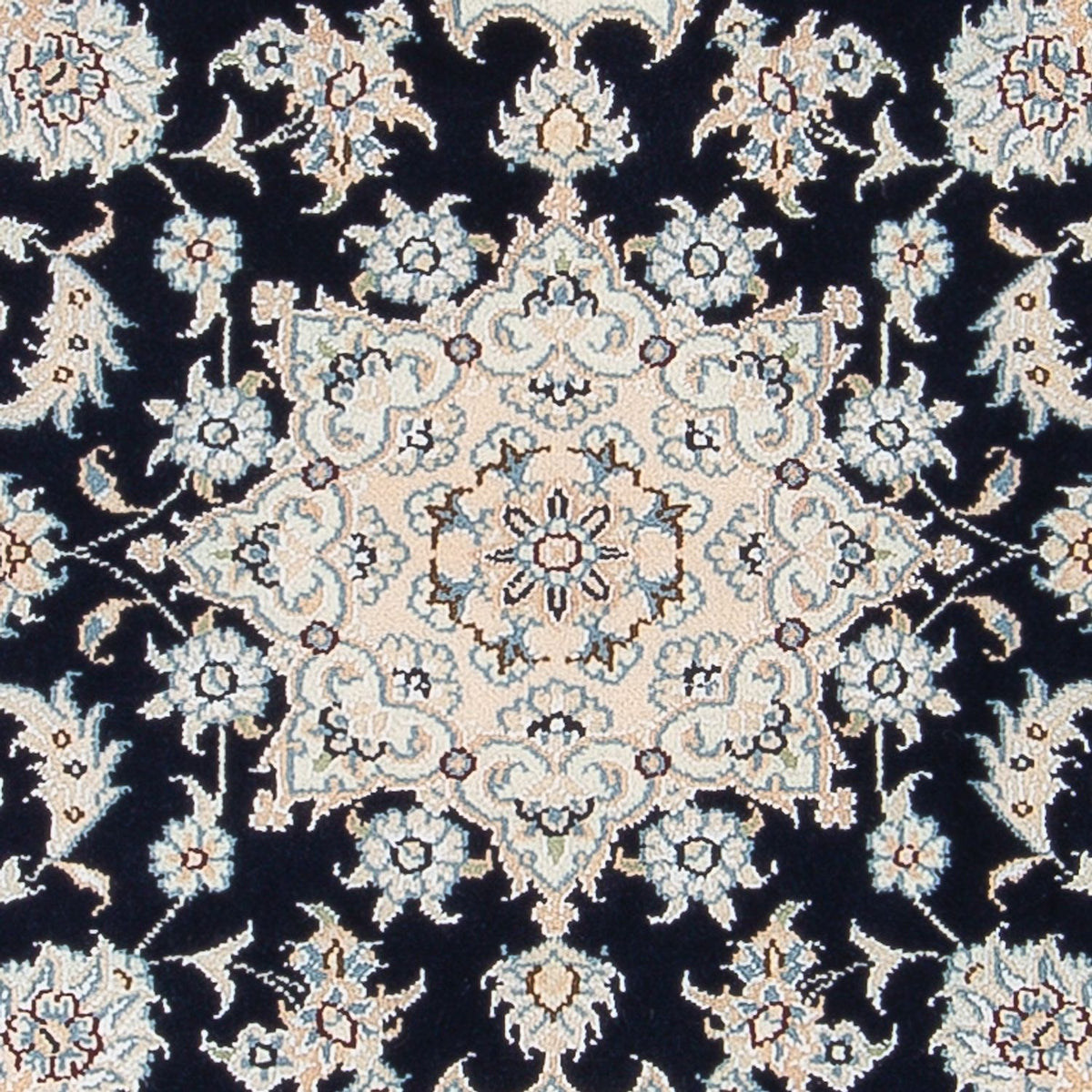 Perzisch tapijt - Nain - Premium - 123 x 83 cm - donkerblauw