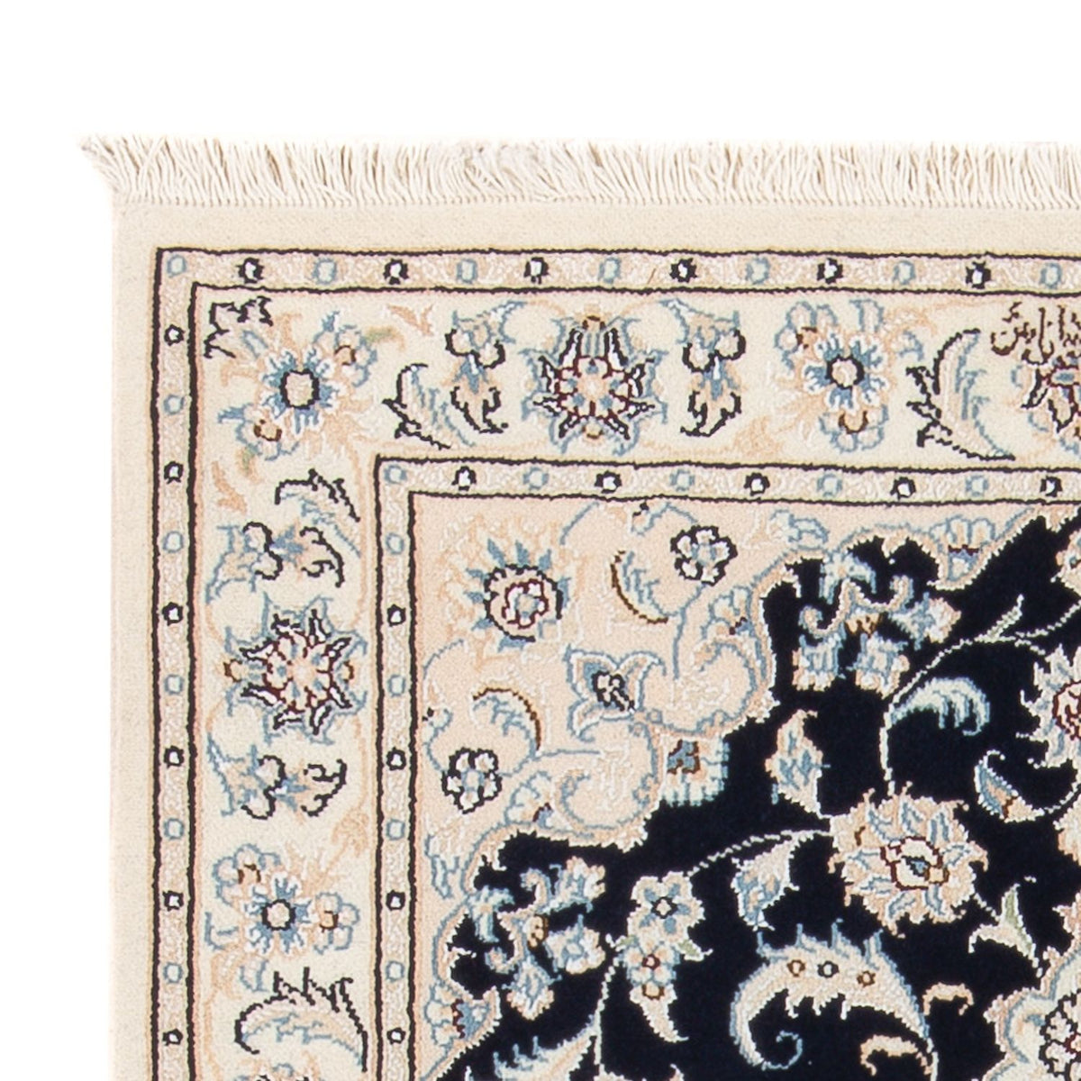 Perzisch tapijt - Nain - Premium - 123 x 83 cm - donkerblauw