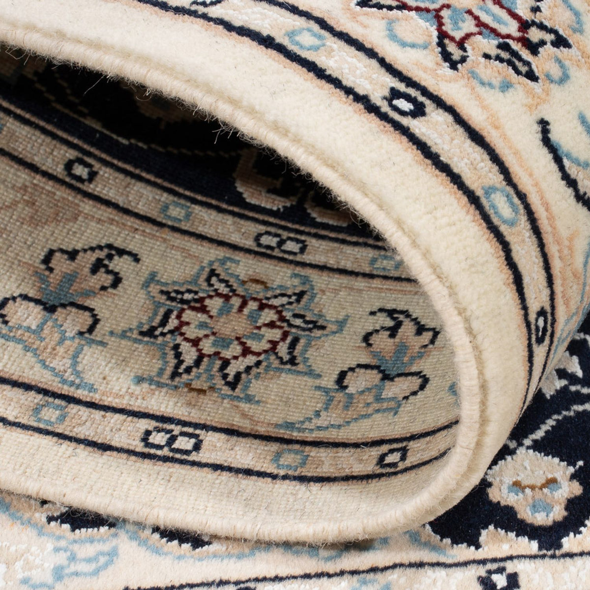 Perzisch tapijt - Nain - Premium - 123 x 83 cm - donkerblauw