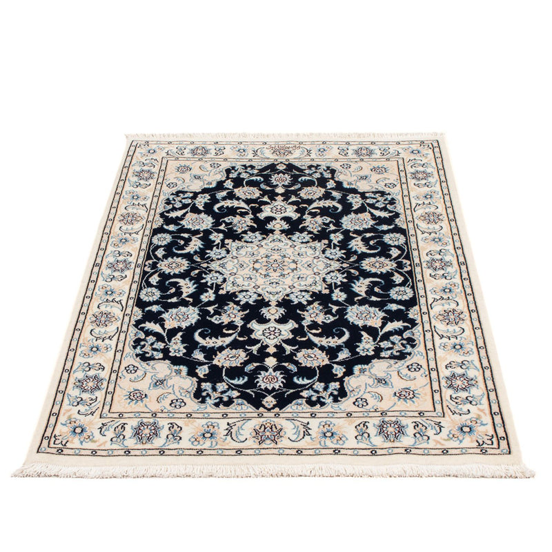 Perzisch tapijt - Nain - Premium - 123 x 83 cm - donkerblauw