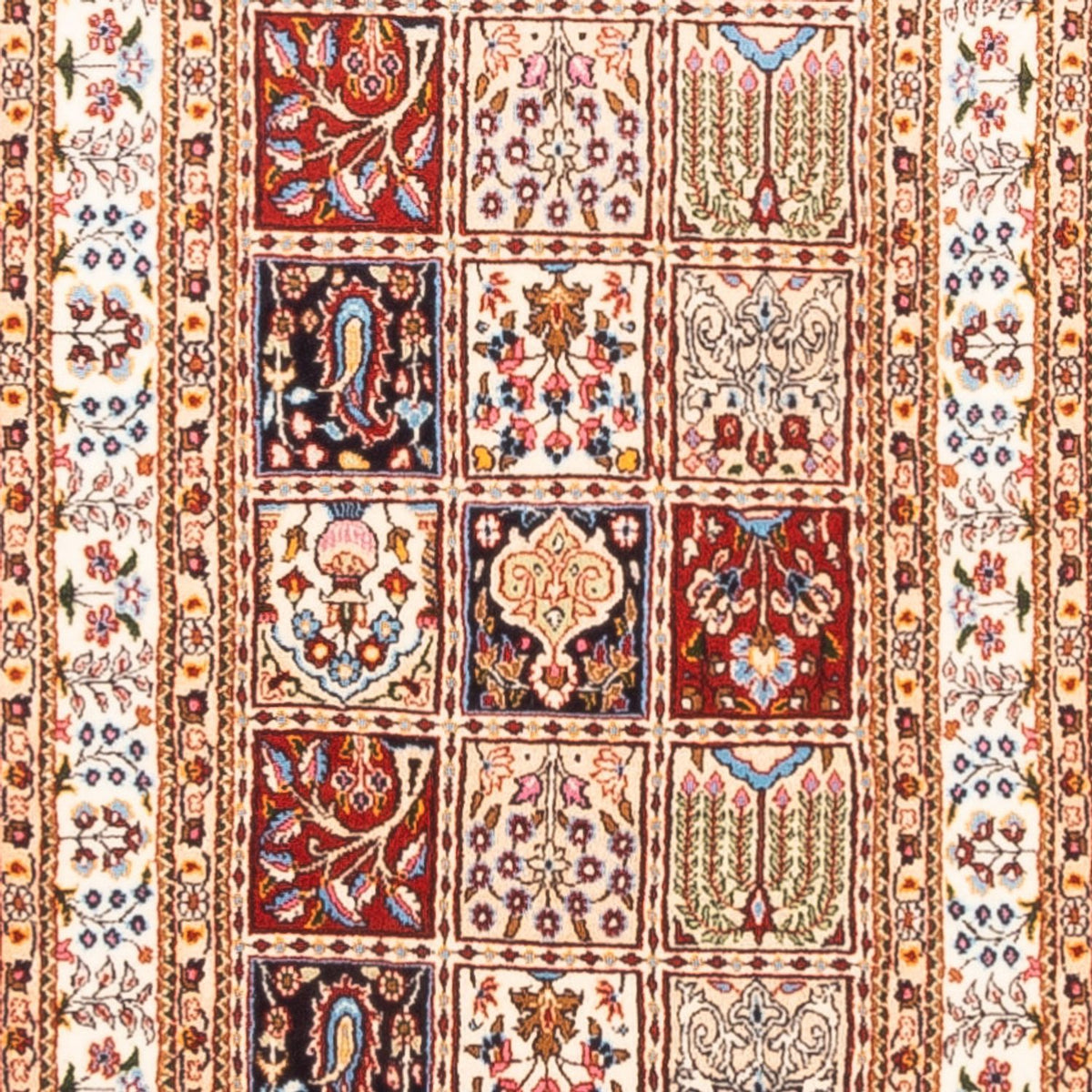 Loper Perzisch tapijt - Klassiek - 386 x 78 cm - veelkleurig