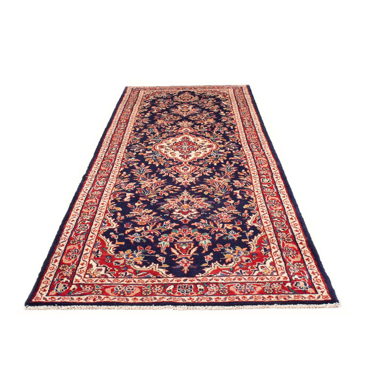 Loper Perzisch Tapijt - Nomadisch - 313 x 108 cm - donkerblauw
