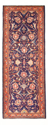Loper Perzisch tapijt - Bijar - 306 x 118 cm - donkerblauw