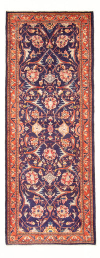 Loper Perzisch tapijt - Bijar - 306 x 118 cm - donkerblauw