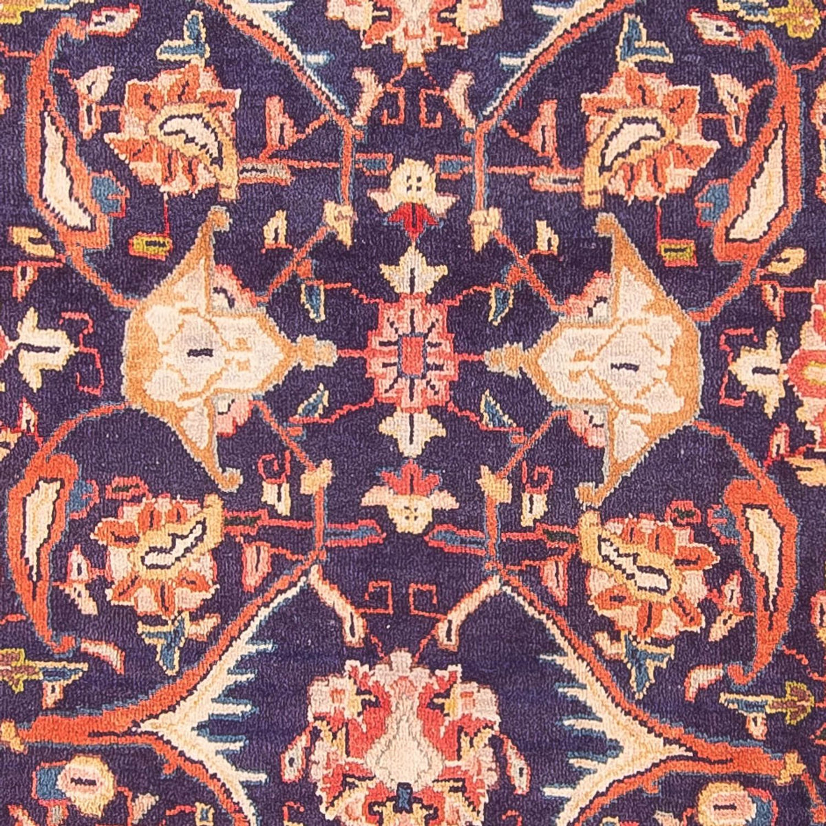 Loper Perzisch tapijt - Bijar - 306 x 118 cm - donkerblauw