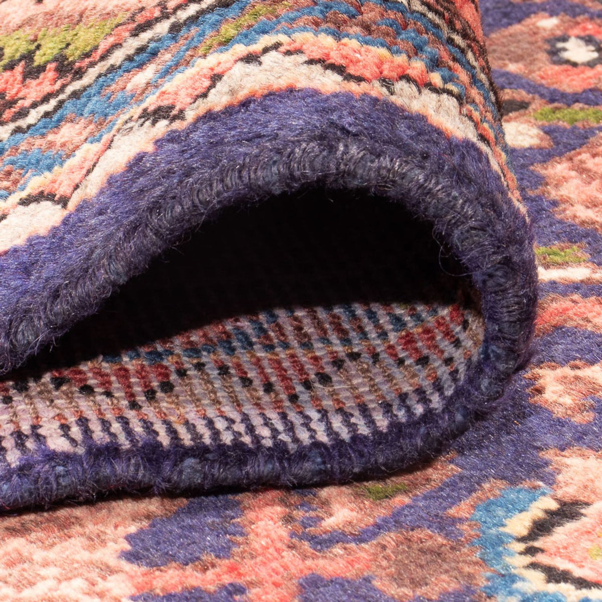 Loper Perzisch Tapijt - Nomadisch - 308 x 118 cm - donkerblauw