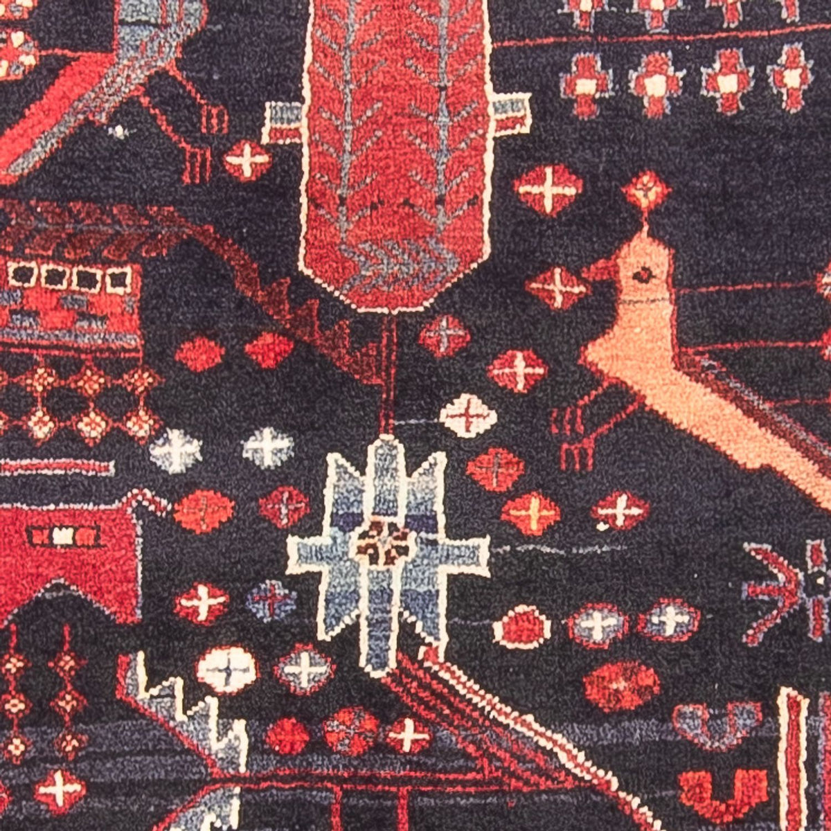 Loper Perzisch Tapijt - Nomadisch - 331 x 108 cm - donkerblauw