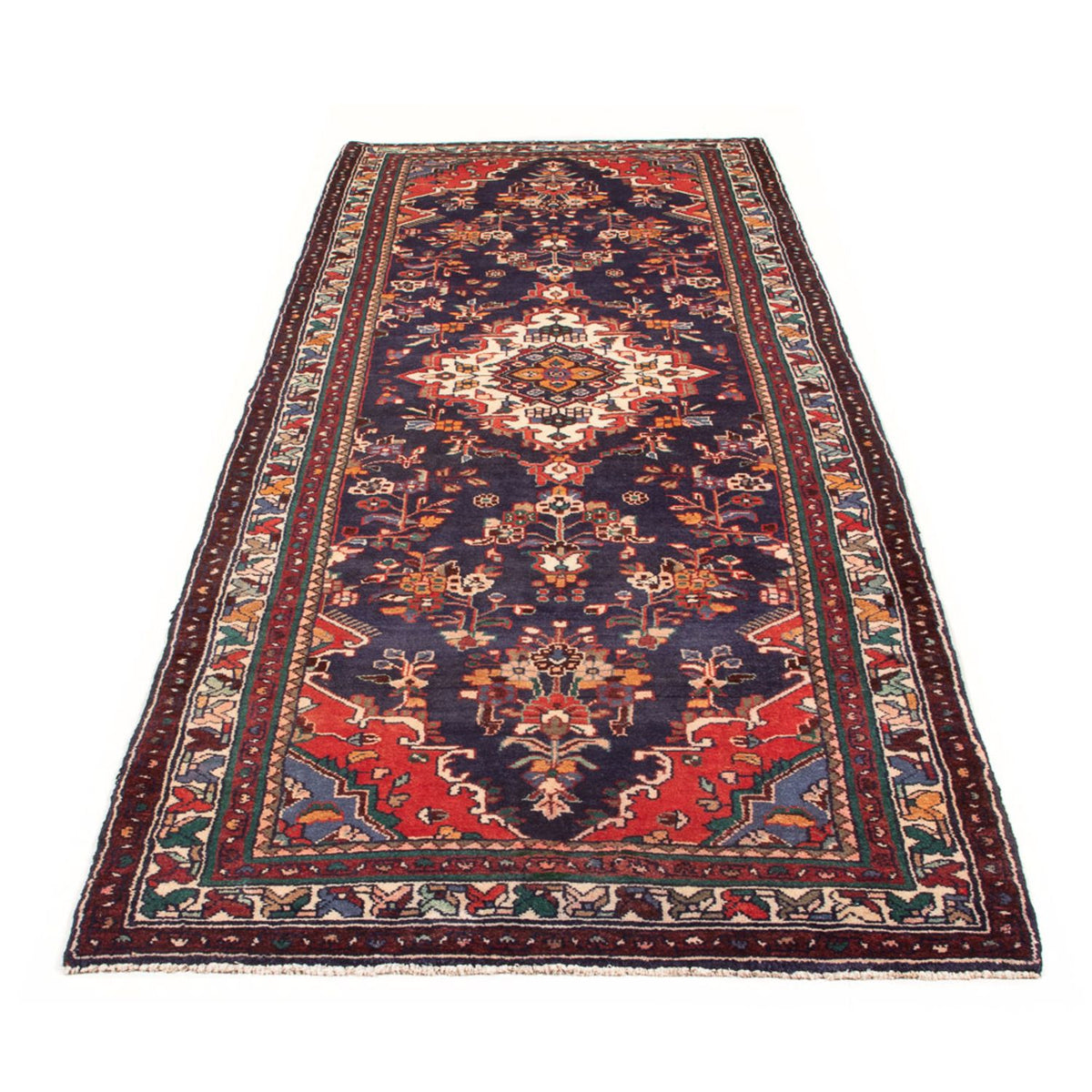 Loper Perzisch Tapijt - Nomadisch - 315 x 108 cm - donkerblauw