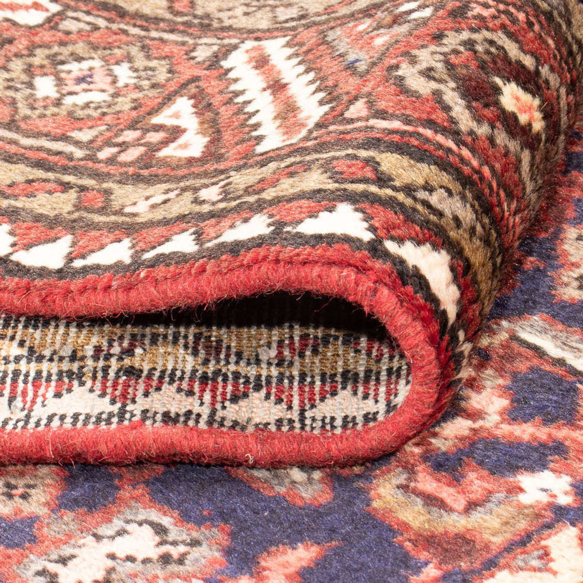 Loper Perzisch Tapijt - Nomadisch - 317 x 103 cm - donkerblauw