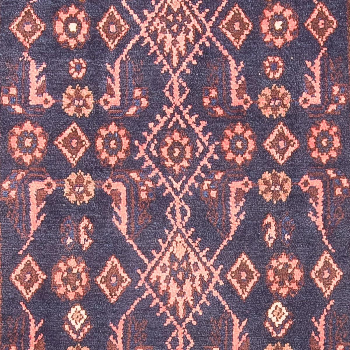 Loper Perzisch Tapijt - Nomadisch - 323 x 120 cm - donkerblauw