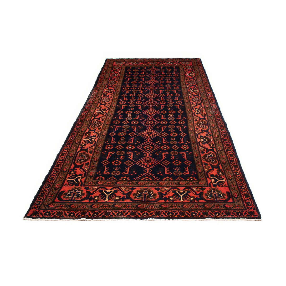 Loper Perzisch Tapijt - Nomadisch - 323 x 120 cm - donkerblauw