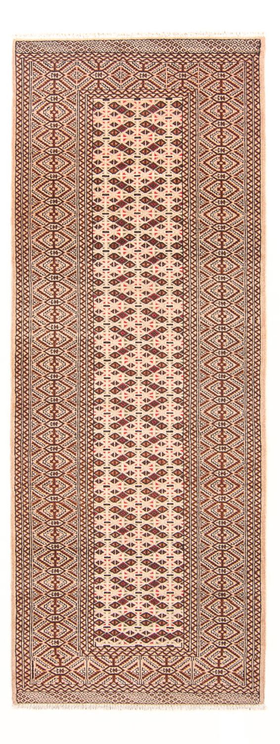 Loper Turkaman tapijt - 282 x 100 cm - crème