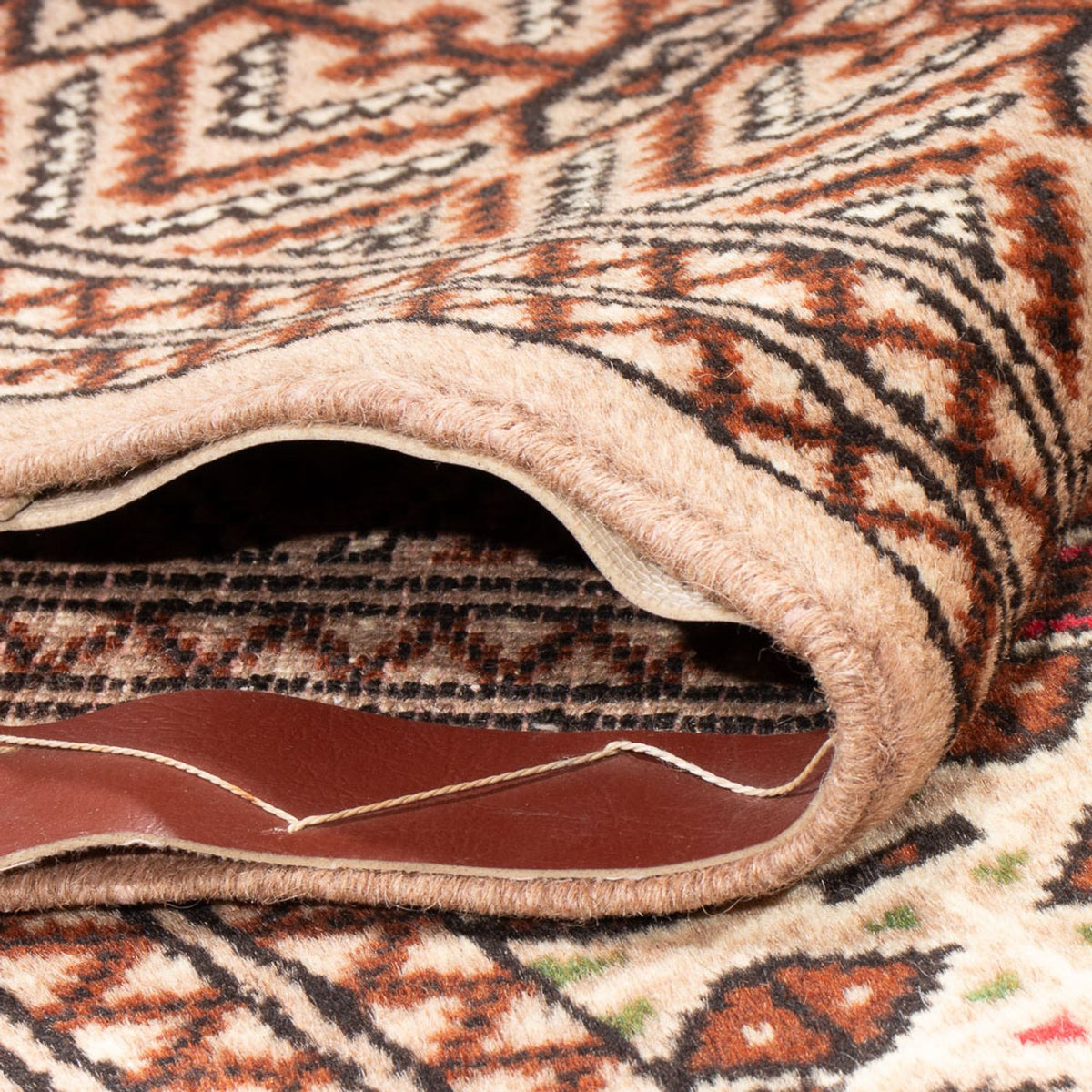 Loper Turkaman tapijt - 282 x 100 cm - crème