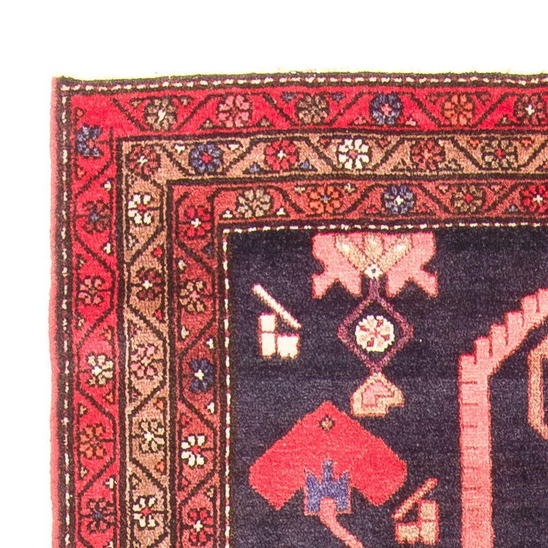 Loper Perzisch Tapijt - Nomadisch - 308 x 121 cm - donkerblauw