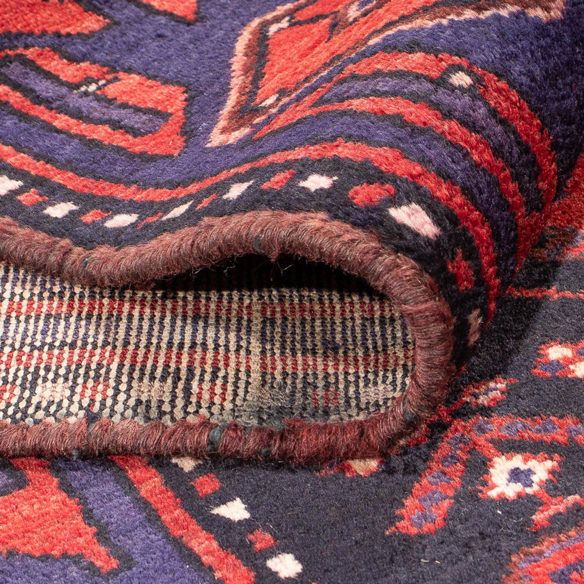 Loper Perzisch Tapijt - Nomadisch - 305 x 117 cm - donkerblauw