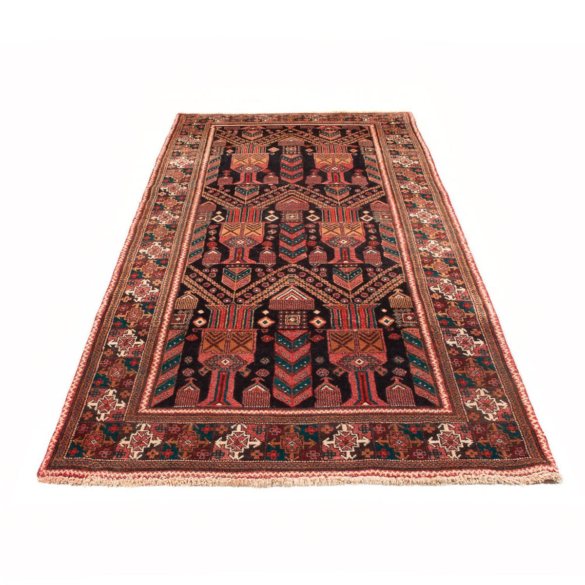 Loper Perzisch Tapijt - Nomadisch - 270 x 116 cm - donkerblauw