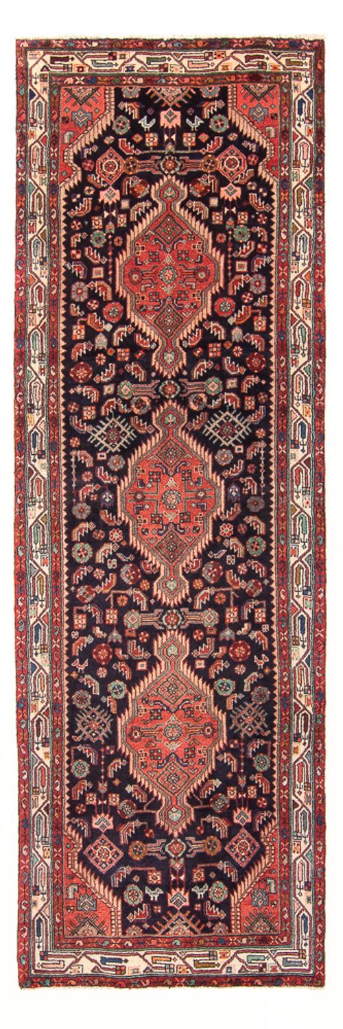 Loper Perzisch Tapijt - Nomadisch - 307 x 97 cm - donkerblauw