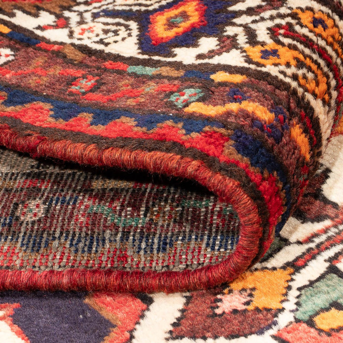 Loper Perzisch Tapijt - Nomadisch - 313 x 108 cm - donkerblauw