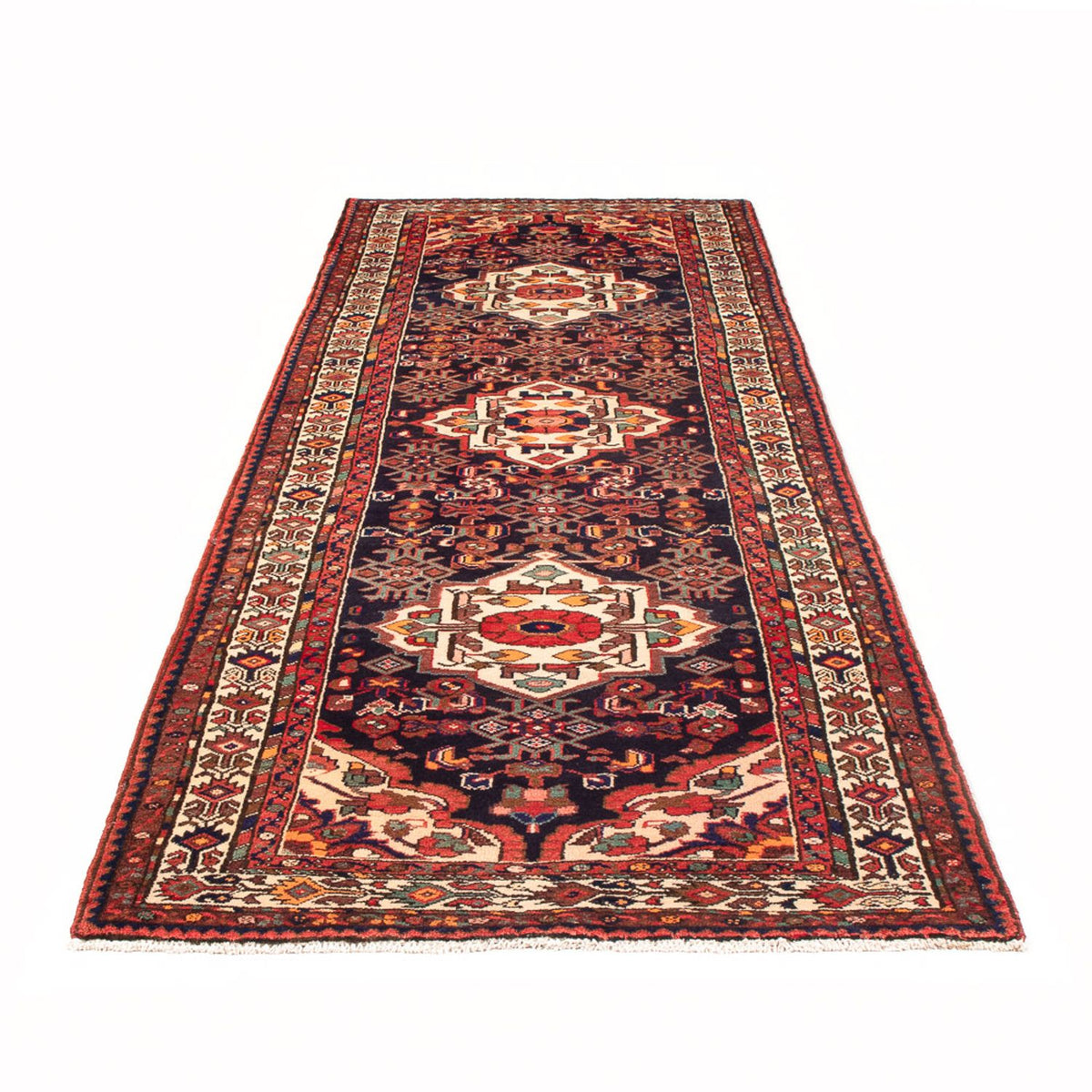 Loper Perzisch Tapijt - Nomadisch - 313 x 108 cm - donkerblauw