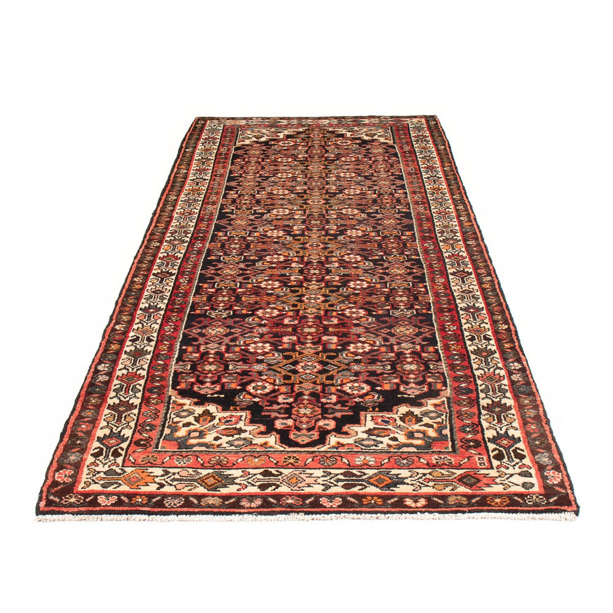 Loper Perzisch Tapijt - Nomadisch - 307 x 113 cm - donkerblauw