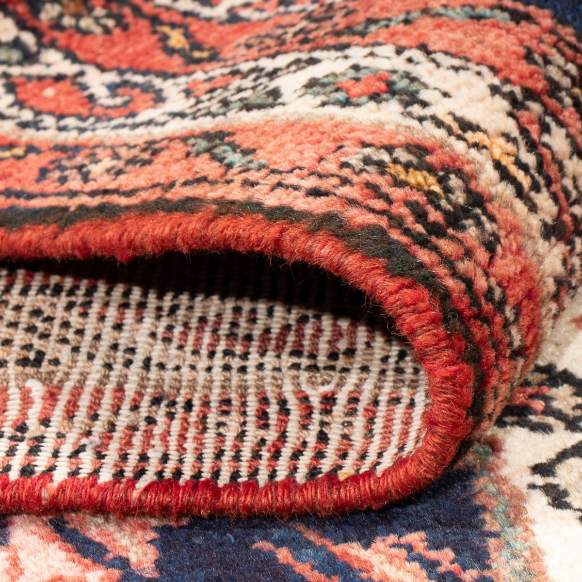 Loper Perzisch Tapijt - Nomadisch - 322 x 107 cm - donkerblauw